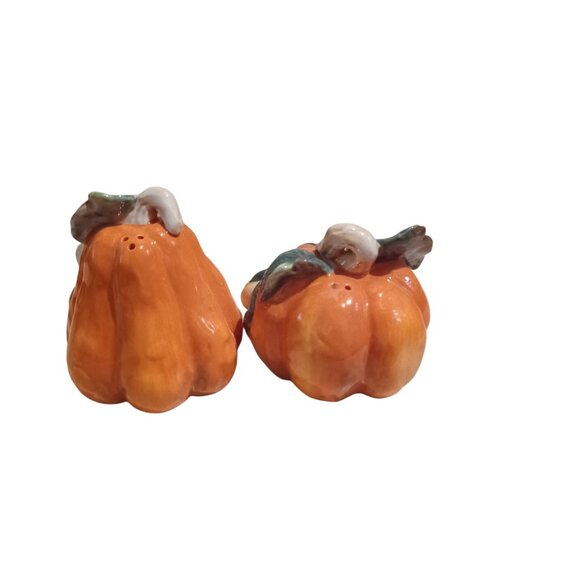 Autumn Accents Pumpkin Salt And Pepper Shakers Vintage 2005 - Picture 3 of 6